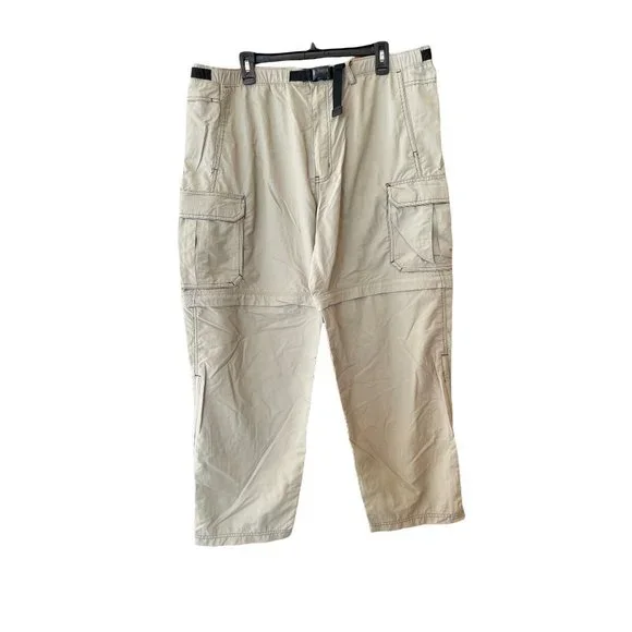 REI Pants Rei Convertible Pants Mens Xl Beige Tan Nylon Cargo